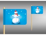 vlaječky sněhulák vlaječky sněhulák